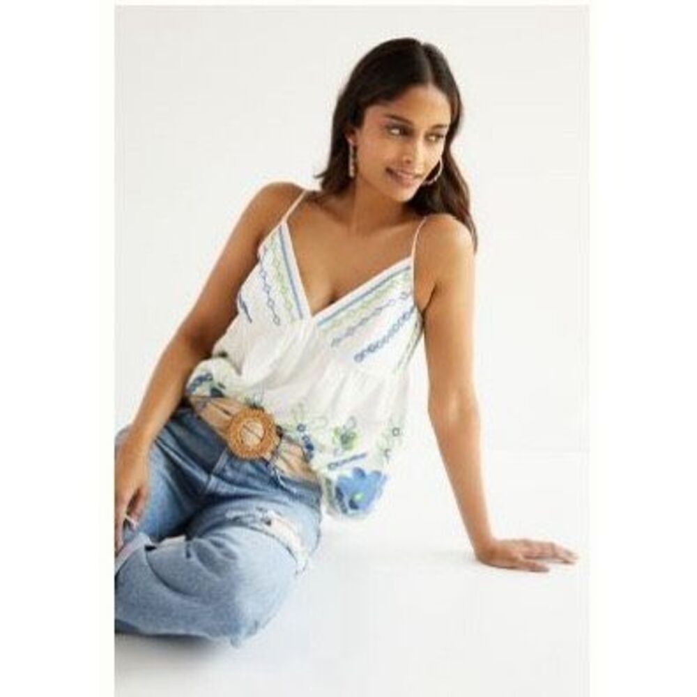 Anthropologie Forever That Girl Embroidered Cami